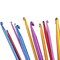 Crochet Hooks 11 Pack Diverse Size Assorted Color Tunisian Afghan Aluminum Knitting Needles Set (2mm to 8mm)